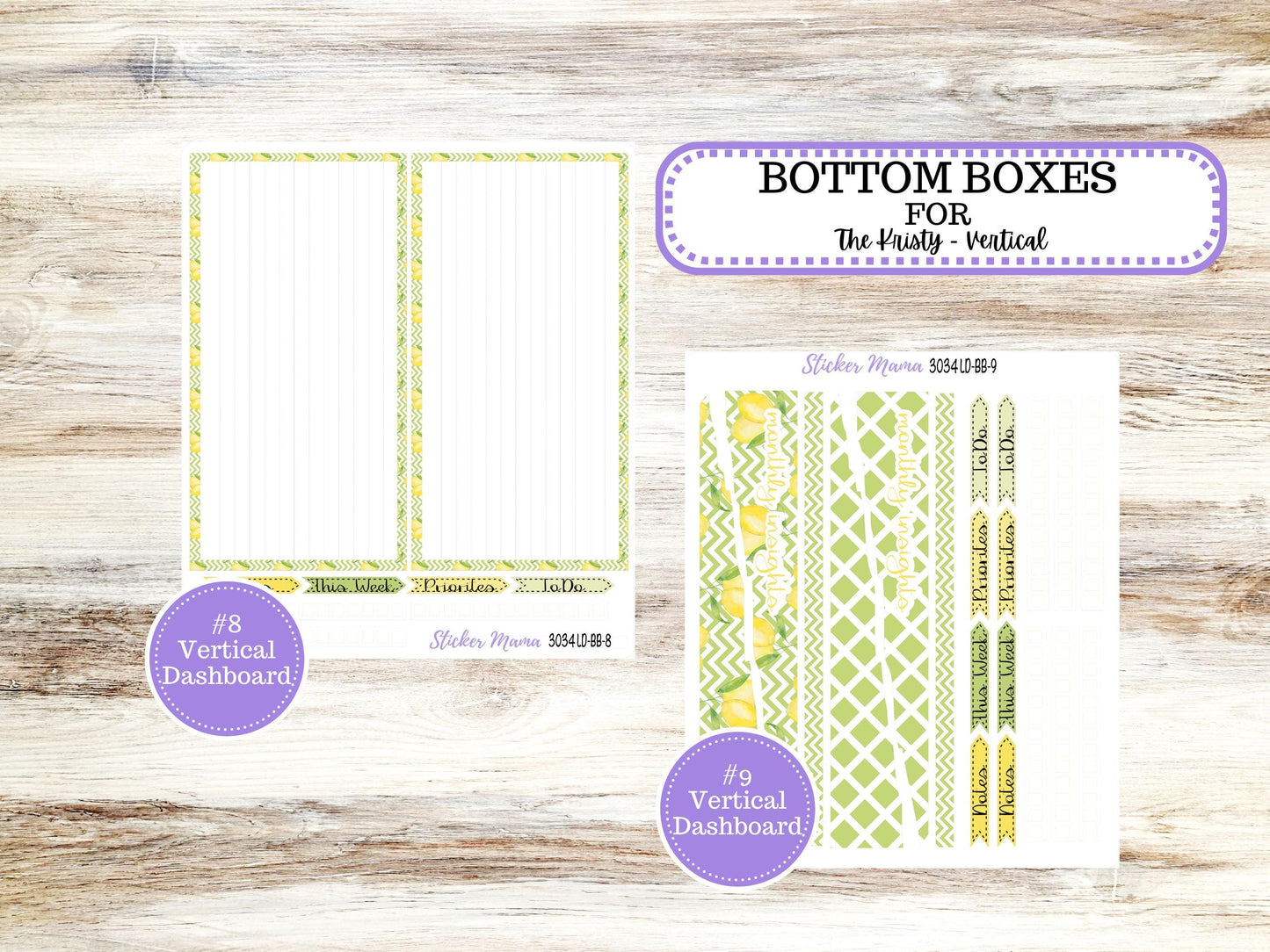LD BOOK-BOUND Planner Kit #3034 || The Mae || The Kristy || Lucky Blossom || Laurel Denise Sticker Kit ||  11-25