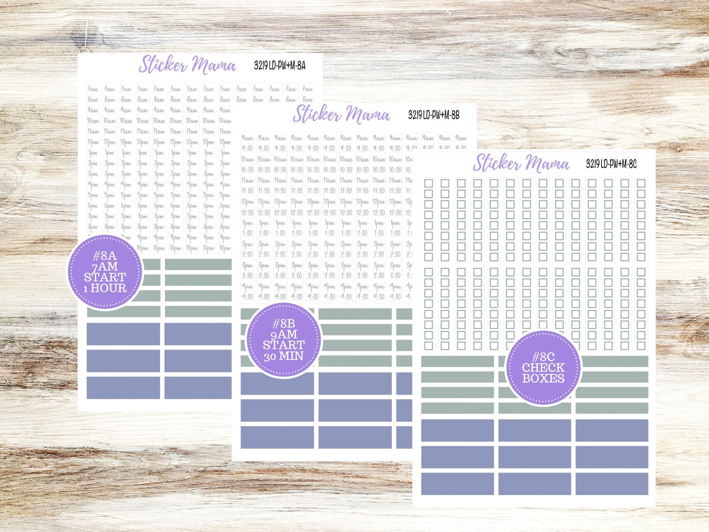 Laurel Denise Large Scout Planner Sticker Kit | Portrait Weekly + Monthly | August Blossom Breeze 3219 | 5-26