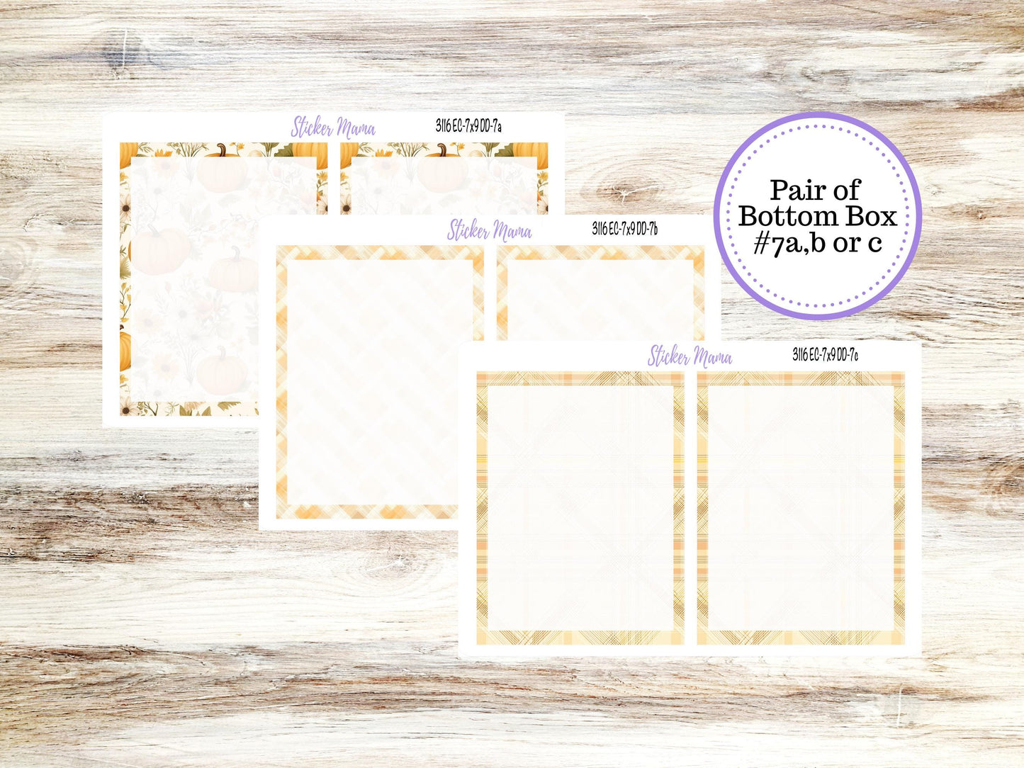 Erin Condren Daily Duo Planner Sticker Kit | 3116 Pumpkin Spice