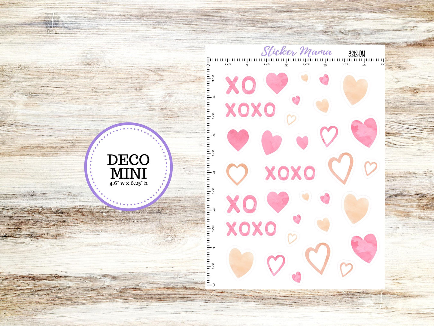 DECO-3212 || Love Notes Deco || PLANNER STICKERS || Valentines Stickers || February Deco