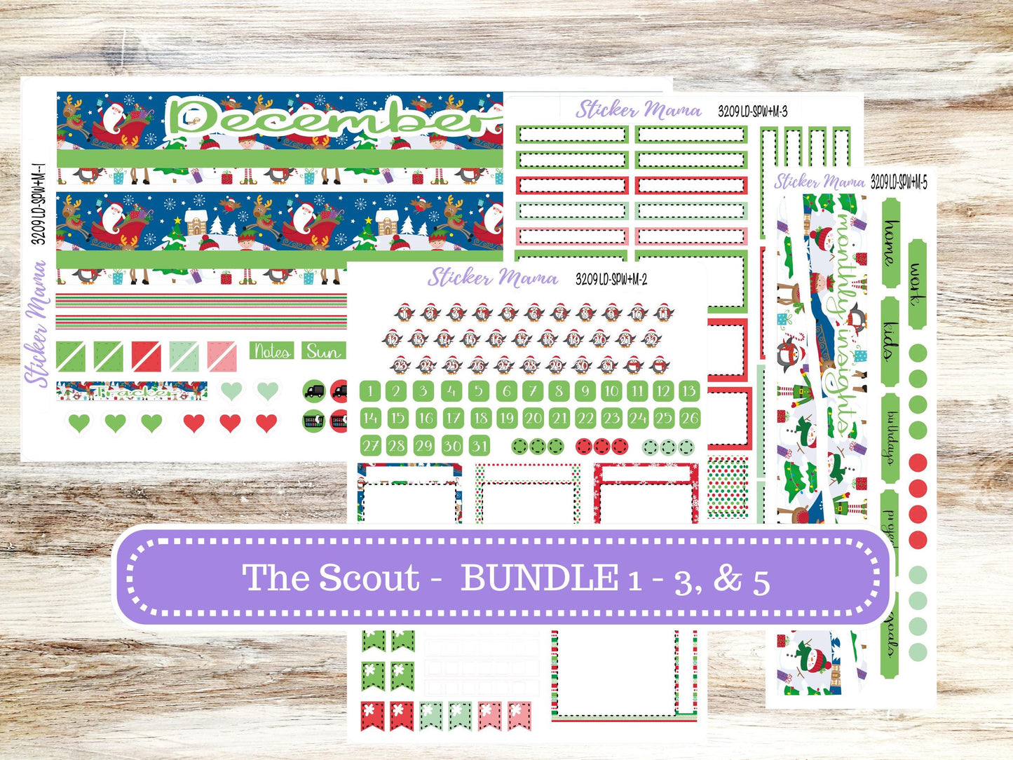 LD Small "The Scout" || PORTRAIT Weekly + Monthly Planner Kit #3209 || Jolly Pines || Laurel Denise Kit Portrait || 10-25