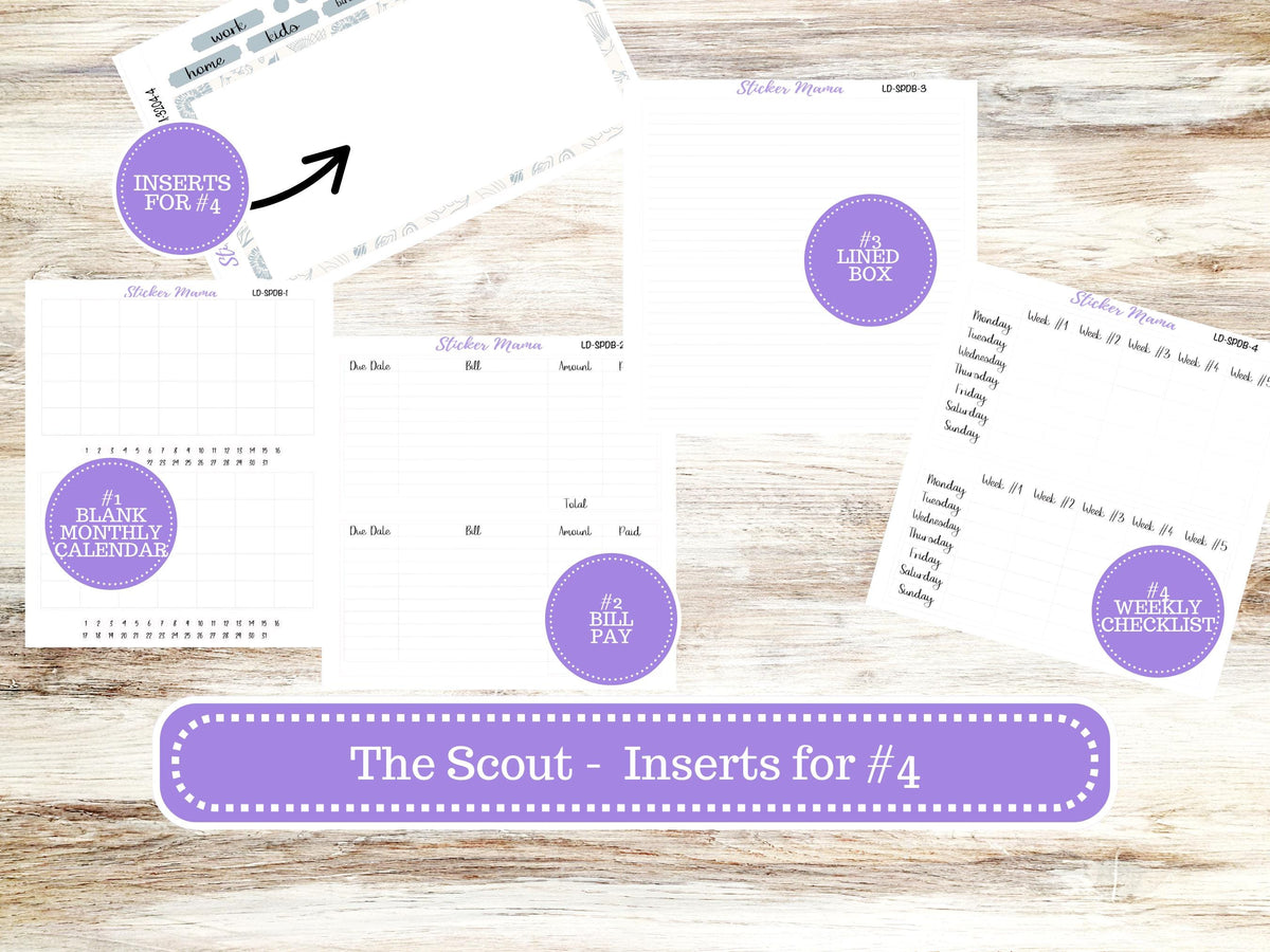 Laurel Denise Small Scout Planner Sticker Kit | Portrait Weekly + Monthly | December #3117 | 10-25