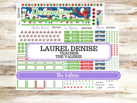 LD "The Valerie" || TEACHER Week + Month Planner Kit #3209 || Jolly Pines ||Laurel Denise Kit || Laurel Denise Teacher Planner || June 25