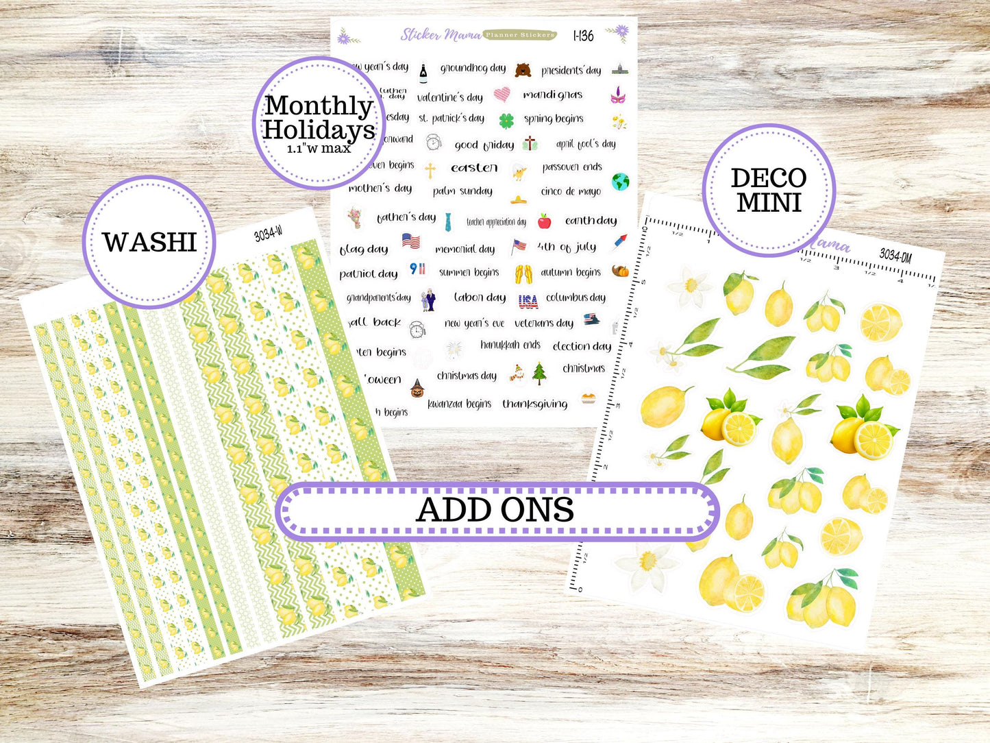 LD POP-UP Week+Month Planner Kit #3034 || The Jo || Fresh Squeeze || Laurel Denise Kit || Laurel Denise Stickers || 11-25