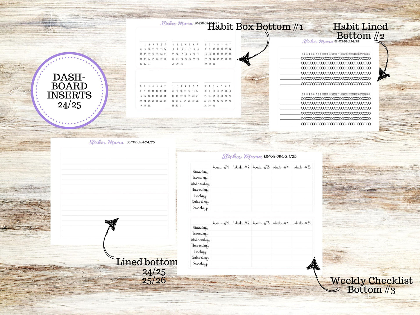 Erin Condren Monthly  Kit  7X9 | 3222 Cozy Ghost Stickers  | October