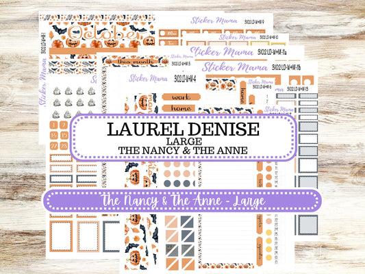 LAUREL DENISE Week + Month PLANNER Monthly Kit #3102 || Laurel Denise Kit || Laurel Denise Horizontal Vertical || Pumpkin Town || Aug 25