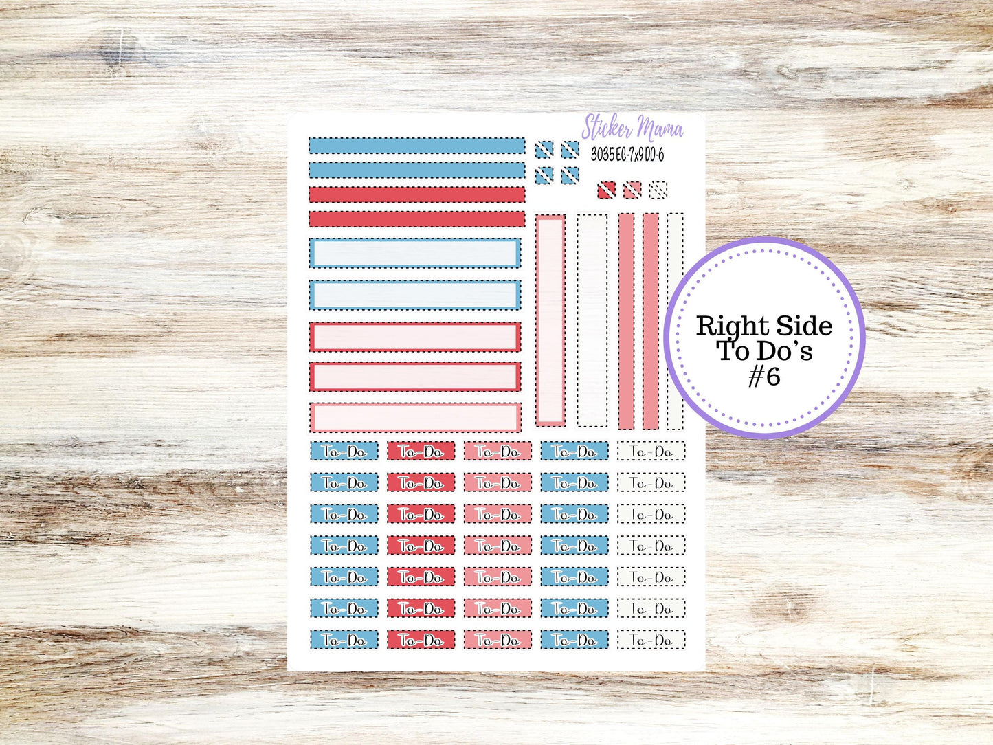 Erin Condren Daily Duo Planner Sticker Kit | 3035 American Dream