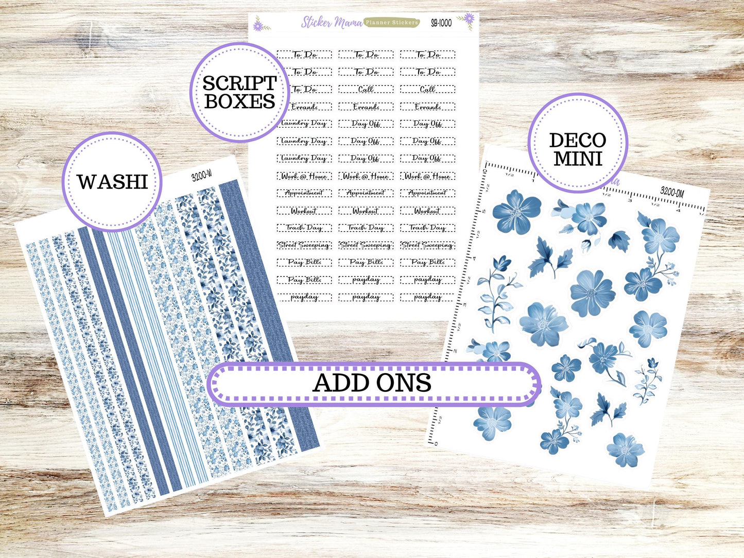 LD "Th Rose" Small || 4 COLUMN Mini (formerly the project mini)  Kit #3200 Chose Your Month || Fresh Squeeze || Project Stickers || 12-25