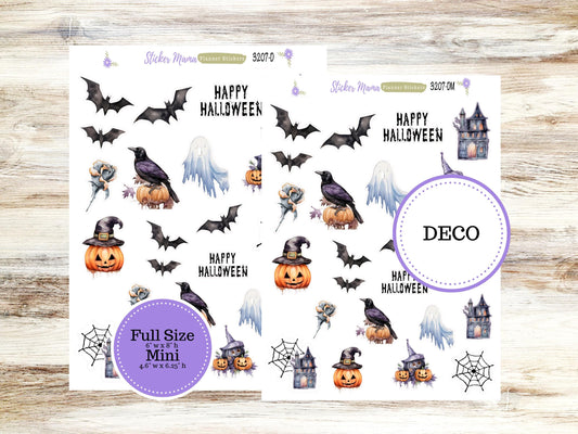 DECO-3207 || Haunted Haven Deco || PLANNER STICKERS || Halloween Stickers ||