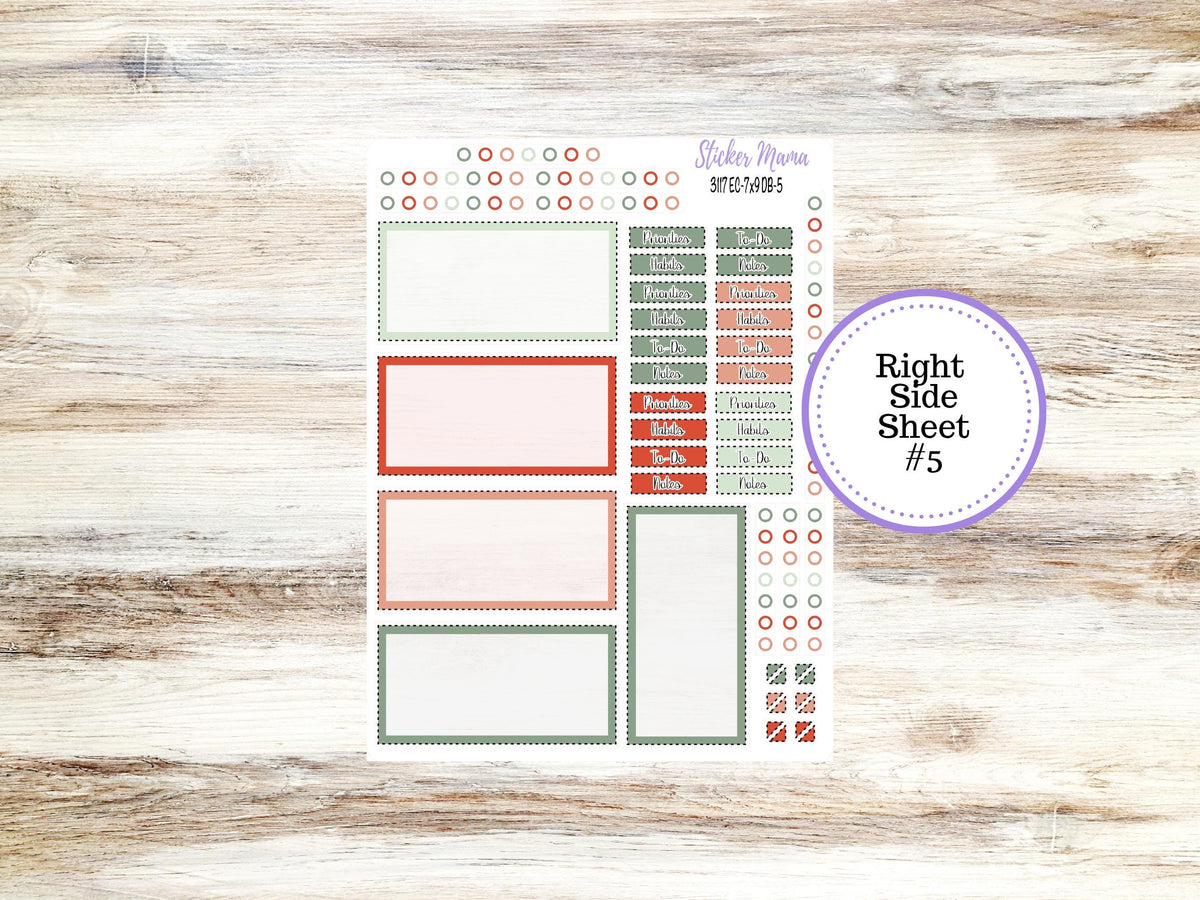 Erin Condren Dashboard Planner Kit 3210 | December Frosty Friends | 9-26