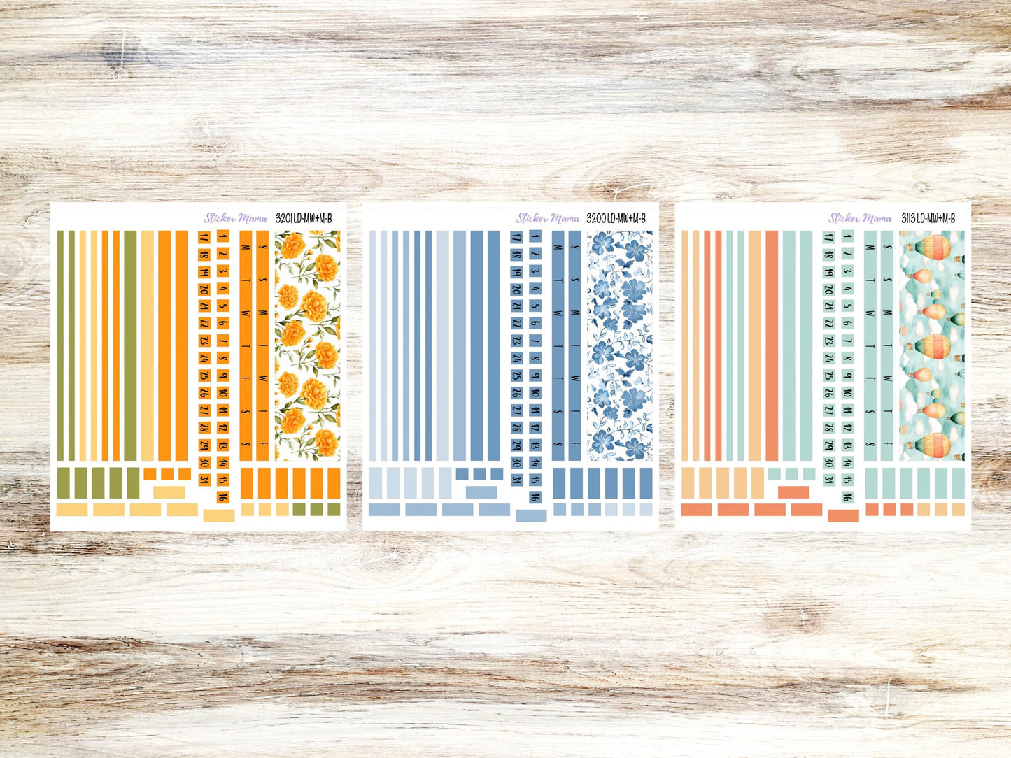 Banner Set || Laurel Denise Small Anne & Nancy || Mini Week + Month || Monthly Header Kit
