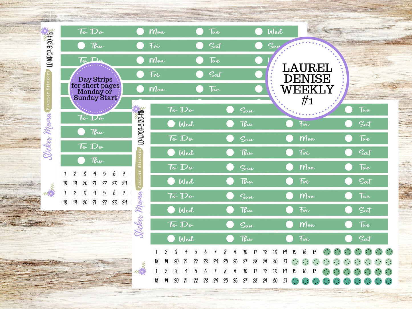 LAUREL DENISE PORTRAIT March Planner Kit #3120 || Shamrock Magic || Laurel Denise Kit || Laurel Denise Stickers ||  || March ld