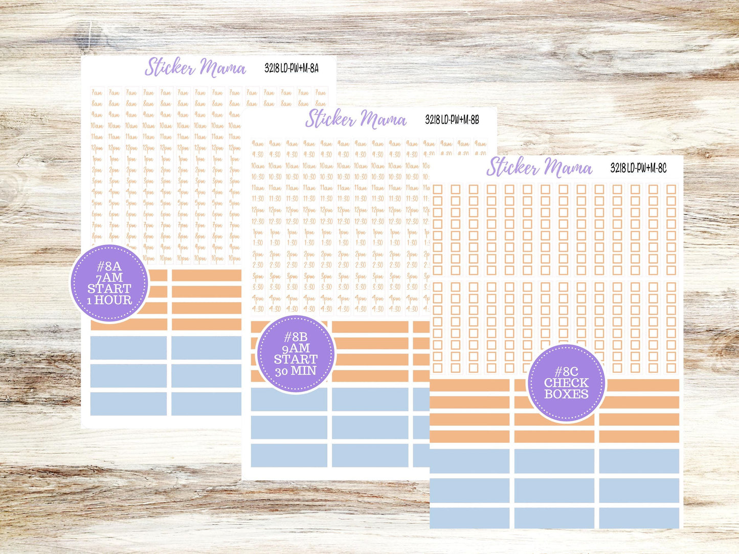 Laurel Denise Large Scout Planner Sticker Kit | Portrait Weekly + Monthly | August Blossom Breeze 3218 | 5-26