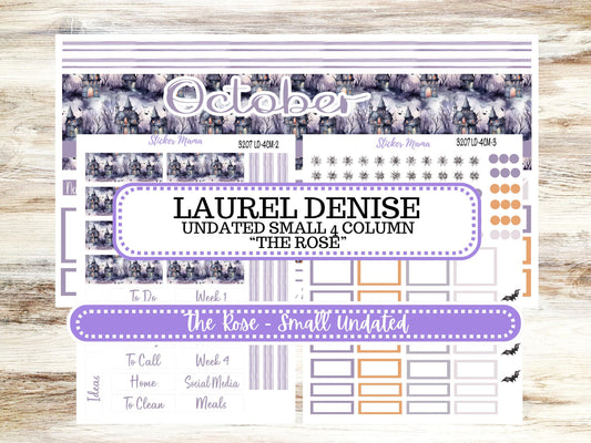 LAUREL DENISE 4 COLUMN Mini (formerly the project mini) Size Planner Kit #3207 || Haunted Haven || Project Stickers || June 25
