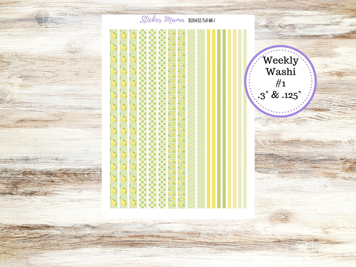 ERIN CONDREN WK-3034 || Fresh Squeeze || Weekly Planner Kit || Erin Condren || Hourly Planner Kit || March Vertical Planner Kit