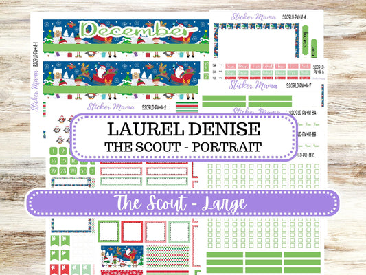 LD "The Scout" || PORTRAIT Weekly + Monthly Planner Kit #3209 || December || Laurel Denise Kit Portrait || Jolly Pines || 9-25