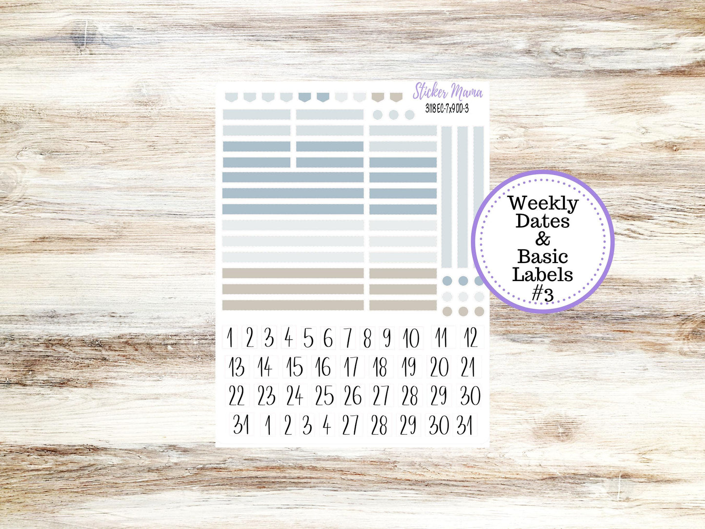 ERIN CONDREN Daily Duo Planner Kit DD-3118 || January || Daily Duo Planner Sticker Kit || Erin Condren ||