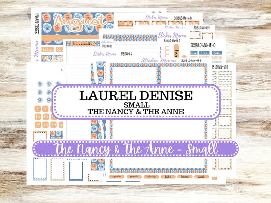 Laurel Denise Small Anne and Nancy Planner Sticker Kit | August 3218 Blossom Breeze | 5-26