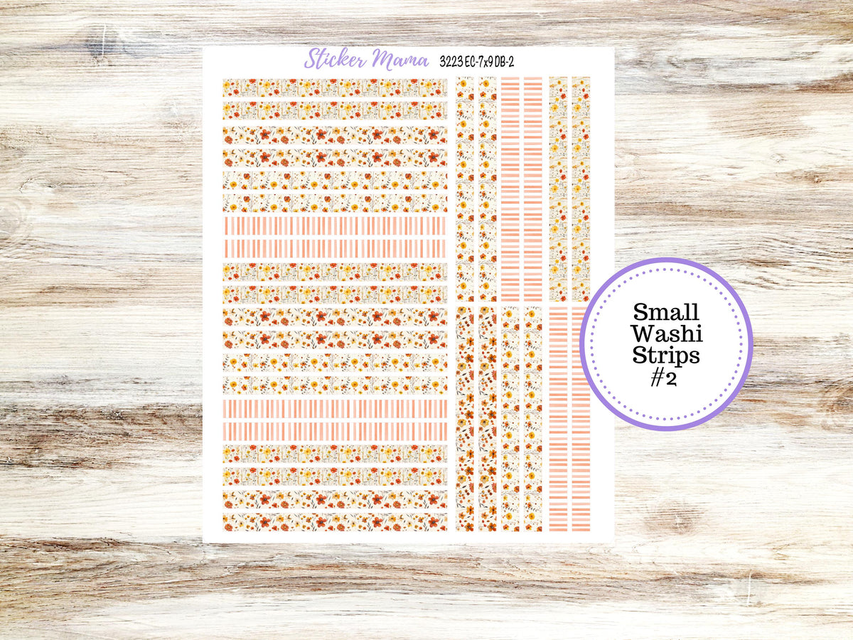 Erin Condren Dashboard Planner Kit DB | 3223 Fall Pressed Flowers November