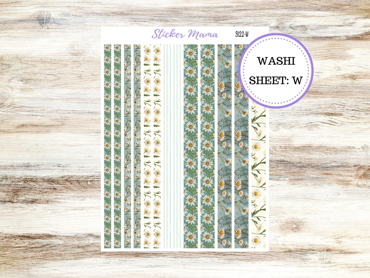 WASHI PLANNER STICKERS || 3122 || Vintage Blooms || Washi Stickers || Planner Stickers || Washi for Planners