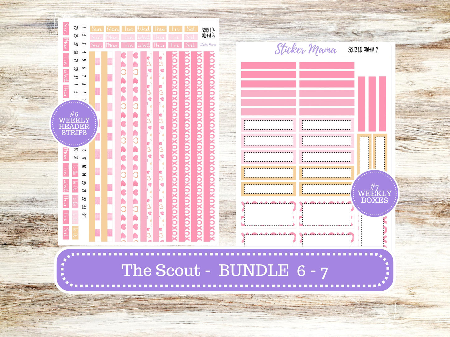 LD Large "The Scout" || PORTRAIT Weekly + Monthly Planner Kit #3212 || February || Laurel Denise Kit Portrait || Love Notes || 10-25