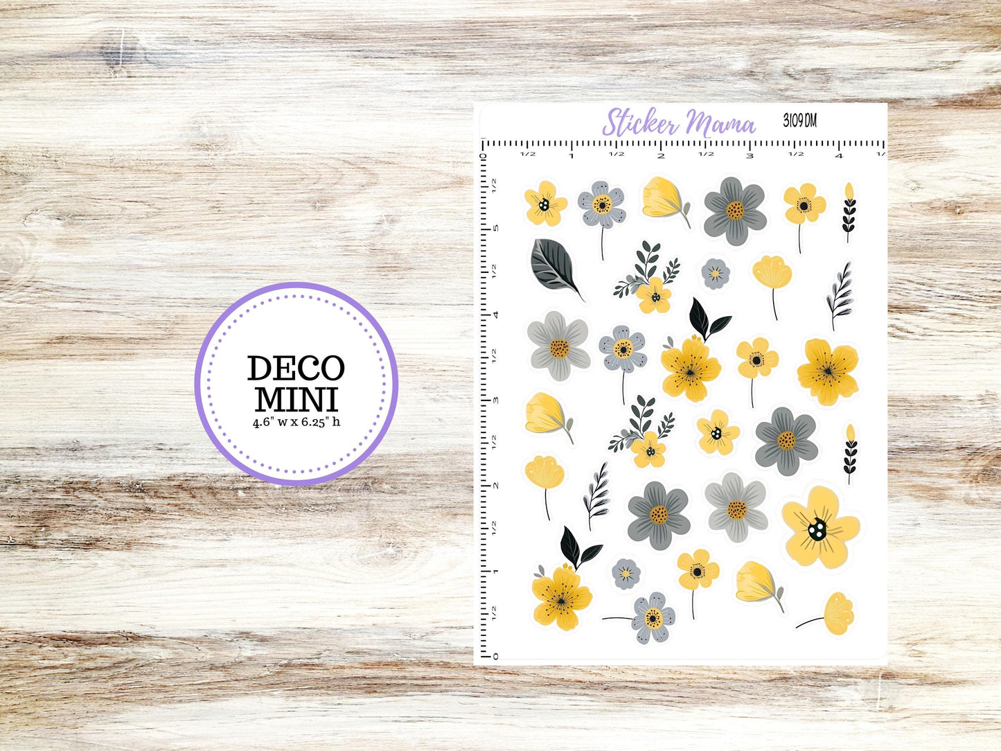Deco Planner Stickers | Planner Clipart | May Flowers #3109