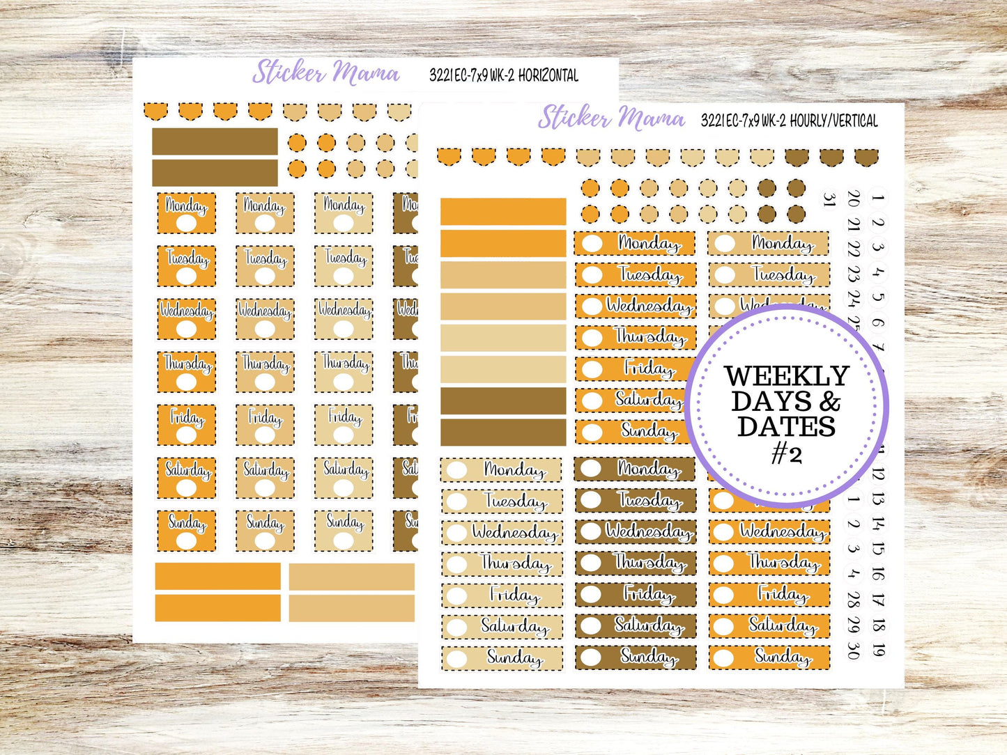 ERIN CONDREN Weekly Planner Kit WK-3221 | Pumpkin Cornstalk