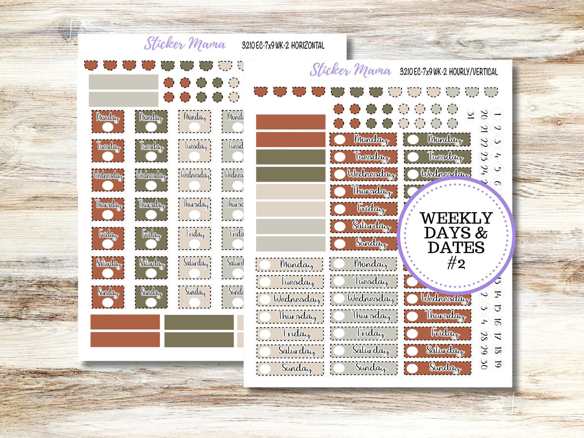 Erin Condren Weekly Planner Kit 3210 | December Frosty Friends | Horizontal | Vertical | Hourly | 9-26