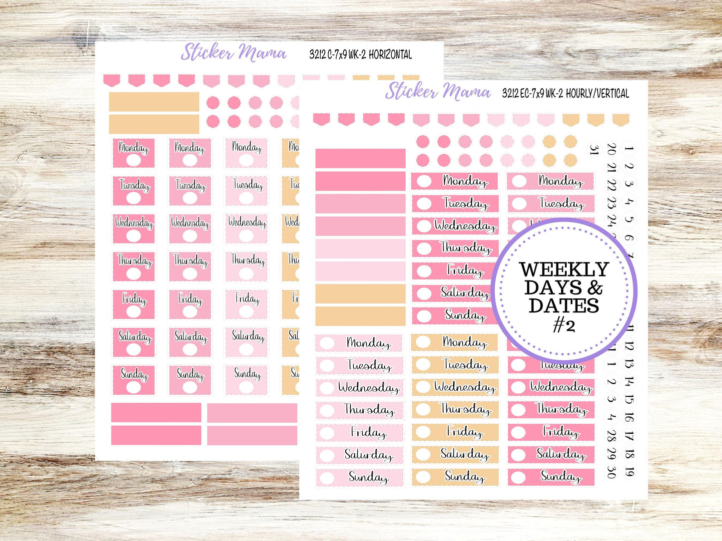 ERIN CONDREN Weekly Planner Kit WK-3212 || February || Weekly Planner Sticker Kit || Erin Condren || Love Notes || 10-25