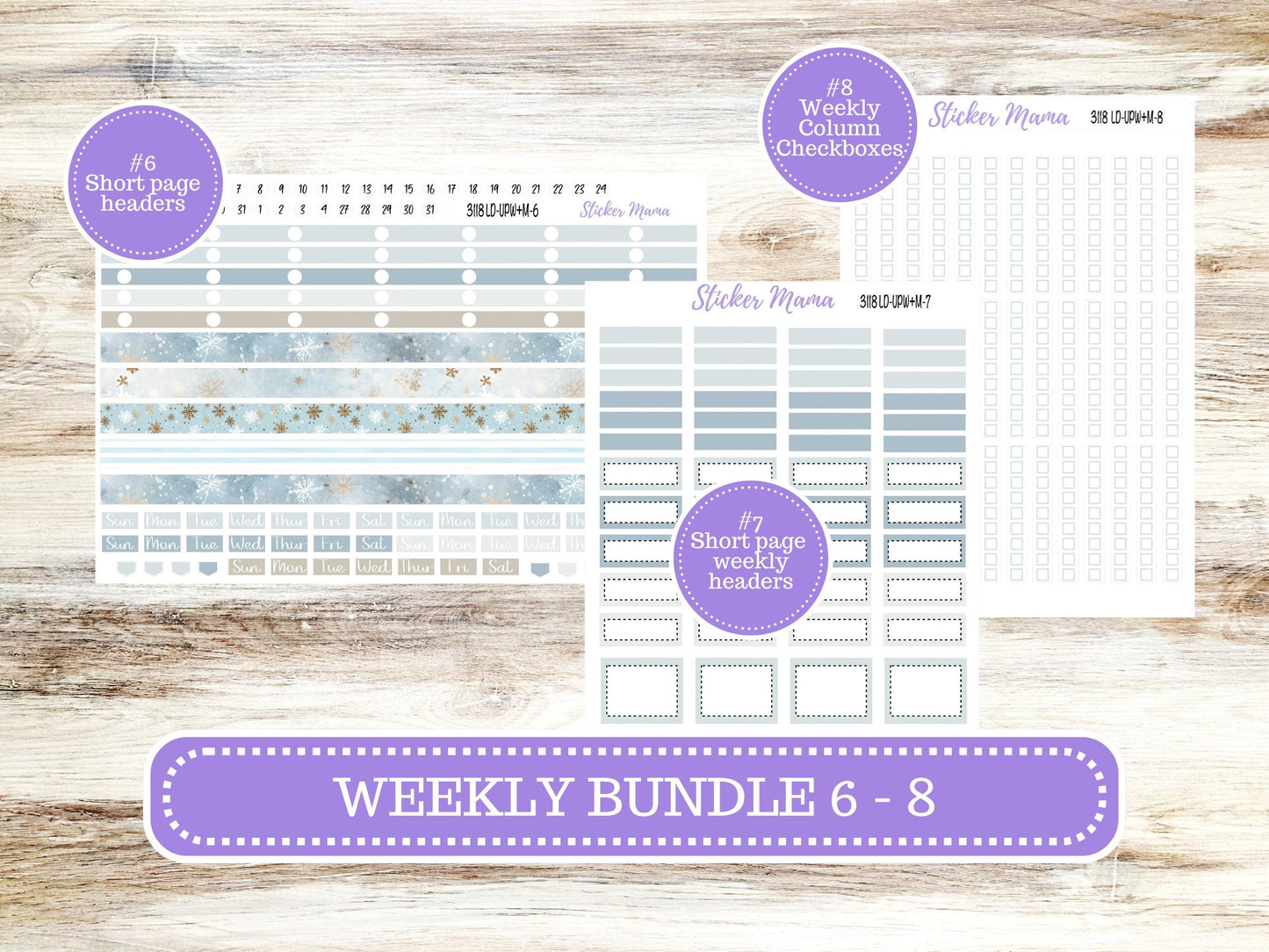LD POP-UP Week+Month Planner Kit #3118 || The Jo || January || Laurel Denise Kit || Laurel Denise Stickers || 10-25