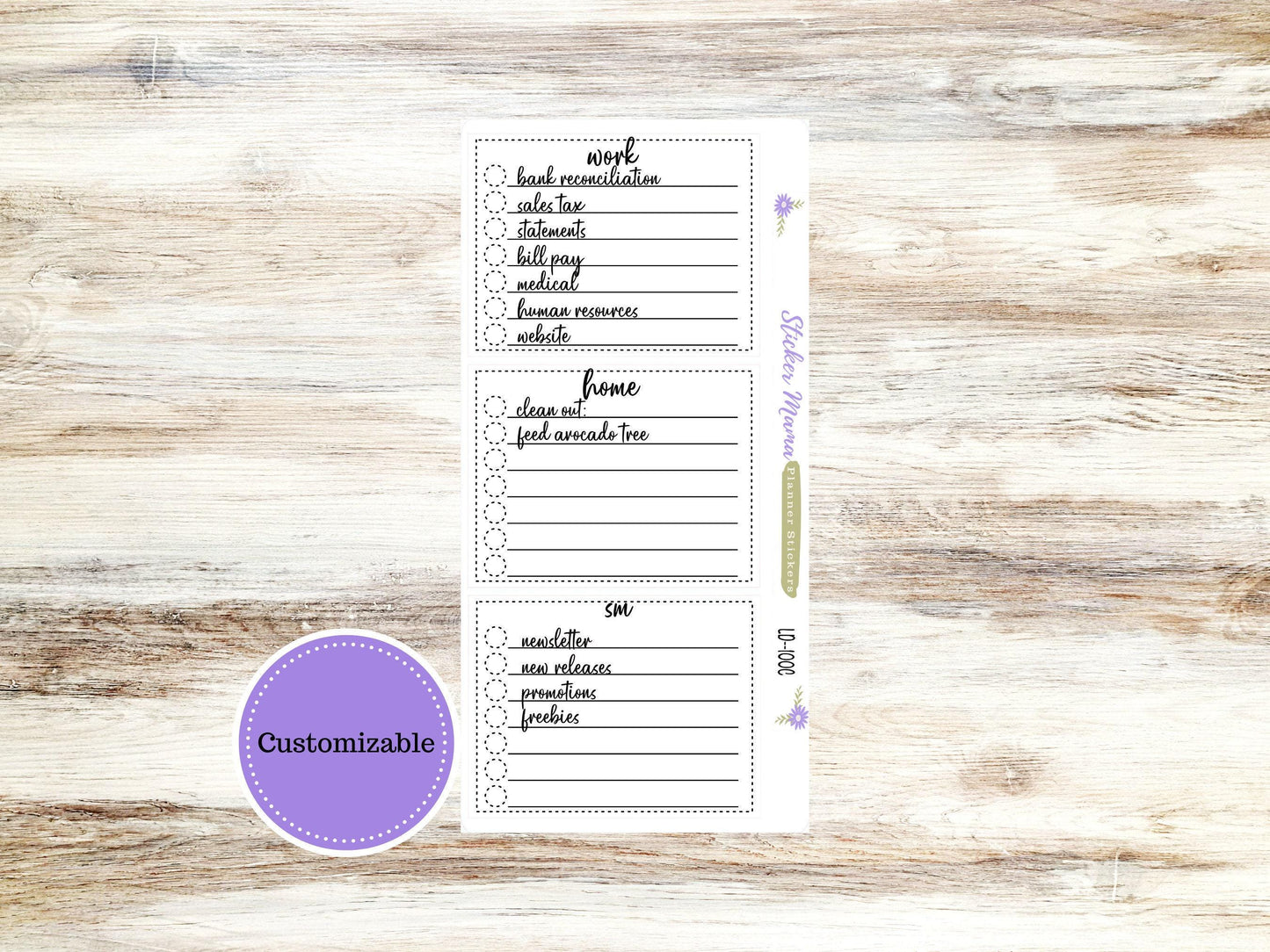 LAUREL DENISE PLANNER -Ld-100 To-Do This Month Space || Customize