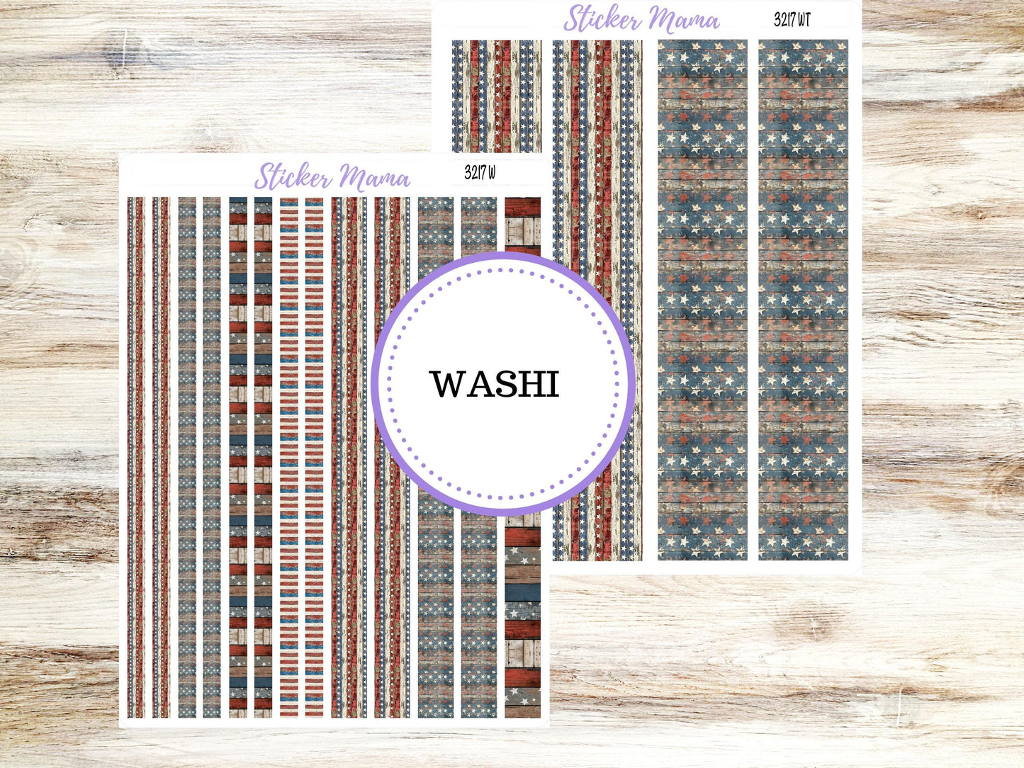Washi Planner Stickers | 3217 Old Glory