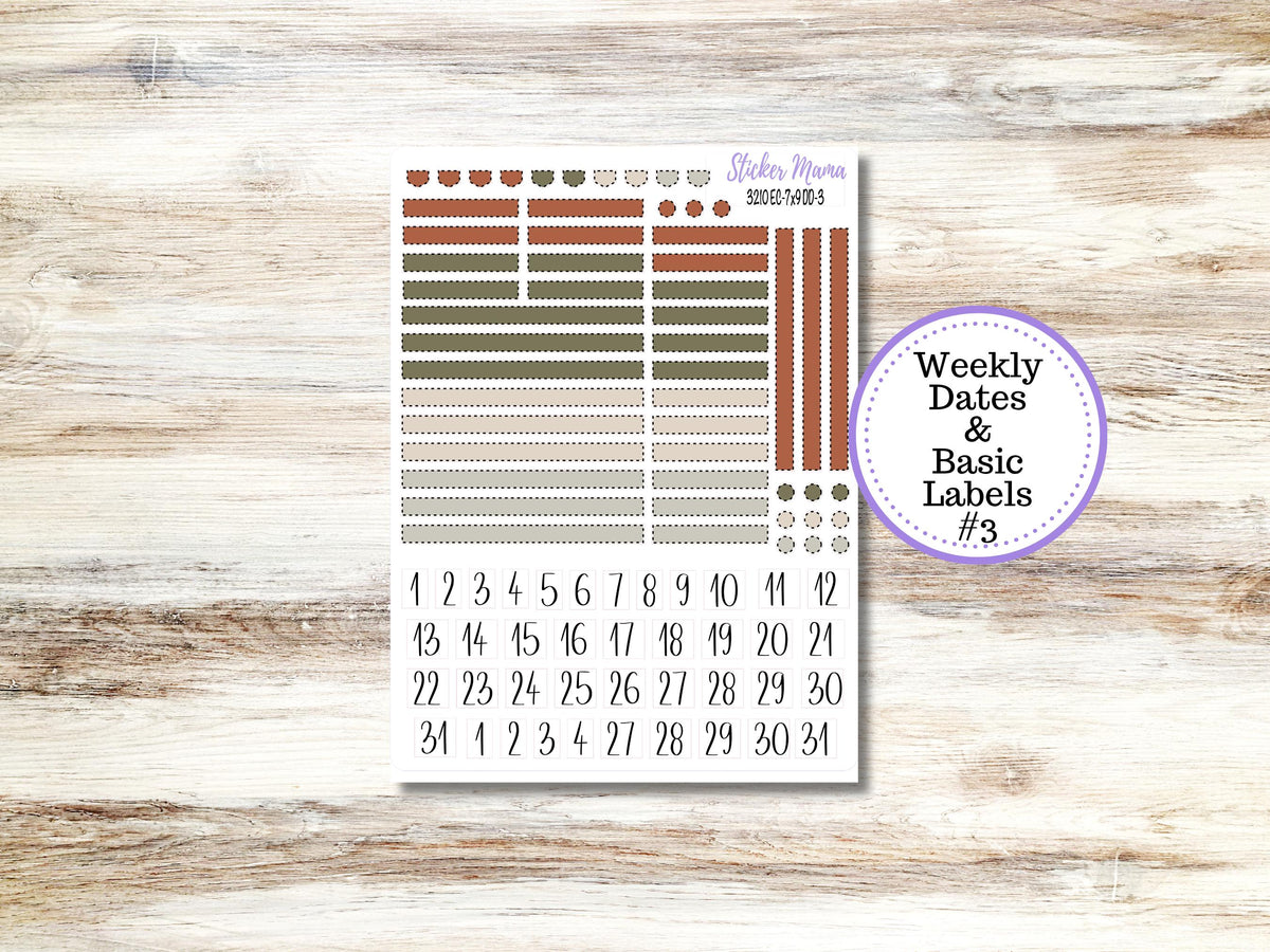 Erin Condren Daily Duo Planner Sticker Kit 3210 | December - Frosty Friends | 9-26