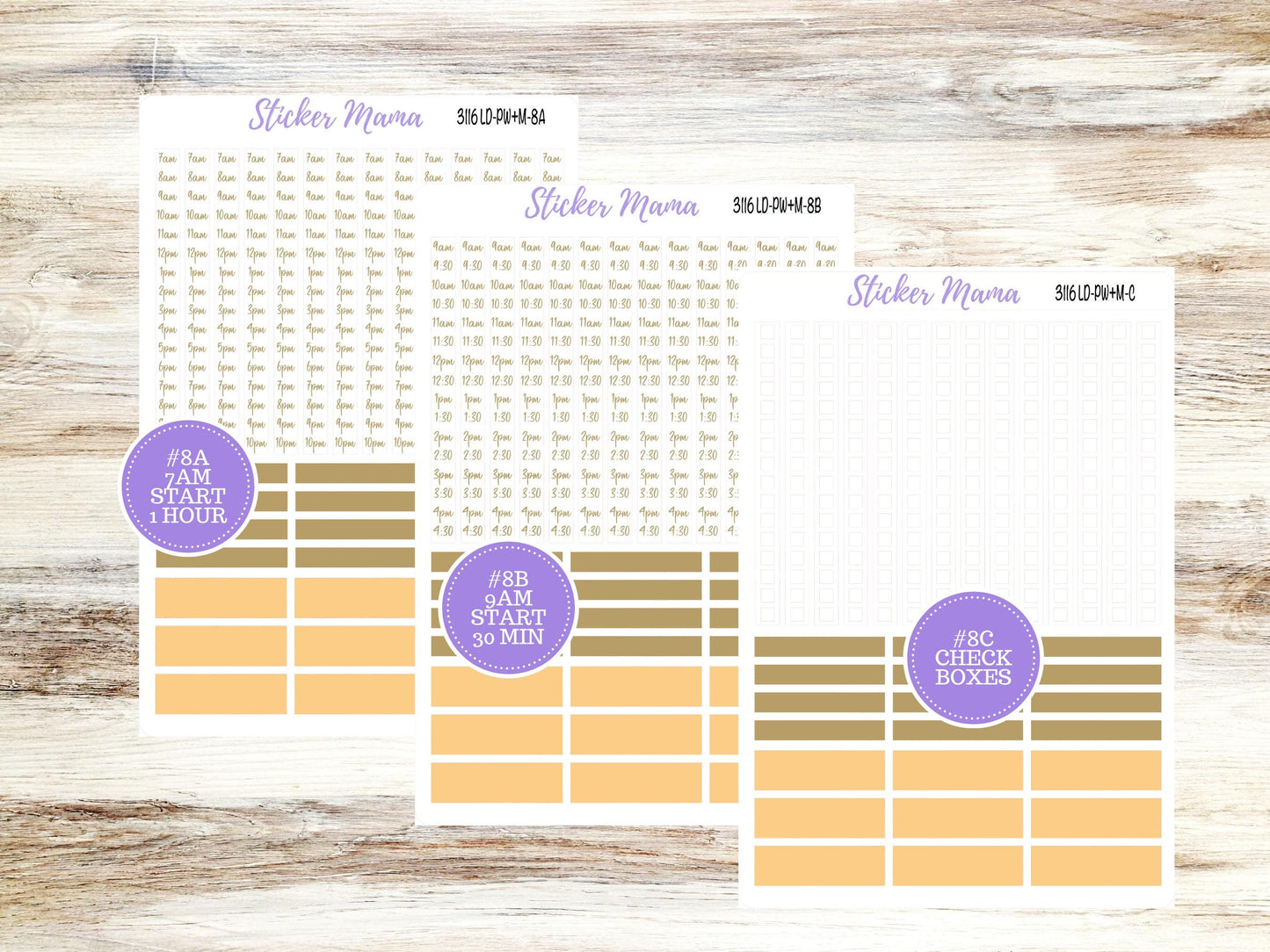 Laurel Denise Large Scout Planner Sticker Kit | Portrait Weekly + Monthly | Month of your Choice Fall | 3116 Pumpkin Spice | 7-26