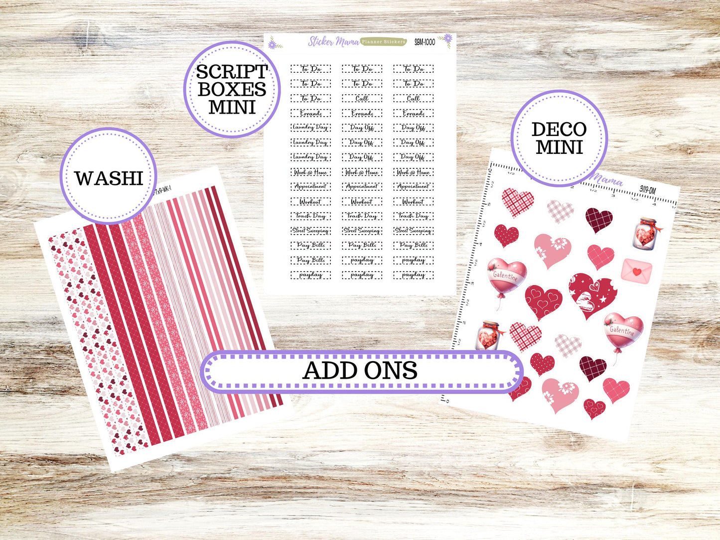 LD SMALL "The Anne" & "The Nancy" || MINI Week + Month Planner Kit #3119 || Laurel Denise Horizontal Vertical || February || 10-25