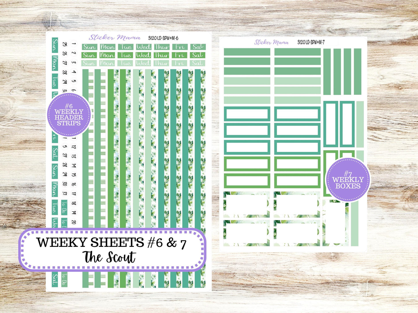 LD Small "The Scout" || PORTRAIT Weekly + Monthly Planner Kit #3120 || March Shamrock Magic || Laurel Denise Kit Portrait  || 11-25