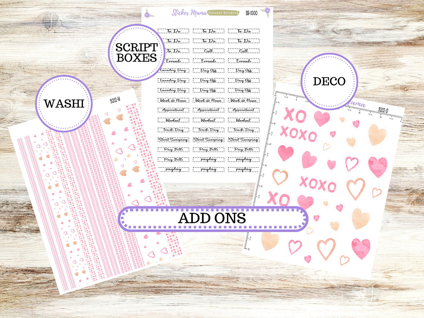 LD "The Rose" - Large Undated Sewn || 4 COLUMN Undated (formerly project undated). Planner Kit #3212 || Love Notes || 10-25