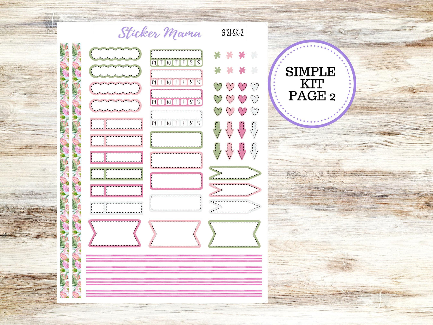 SIMPLE KIT  || #3121 || Easter Petals || Any Kind Planner || Planner Stickers || Planner Stickers