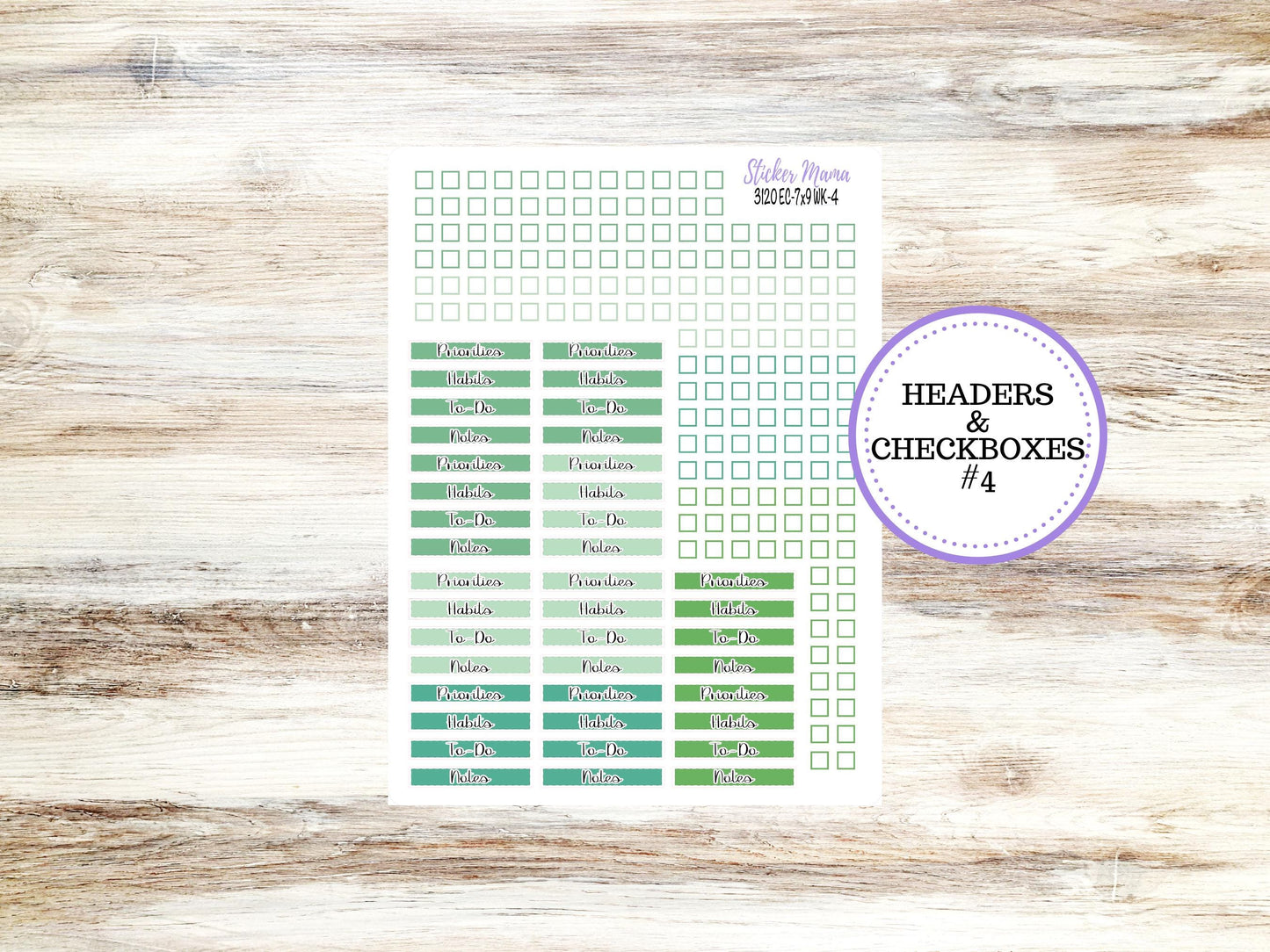 ERIN CONDREN WK-3120 || Shamrock Magic || Weekly Planner Kit || Erin Condren || Hourly Planner Kit || March Vertical Planner Kit