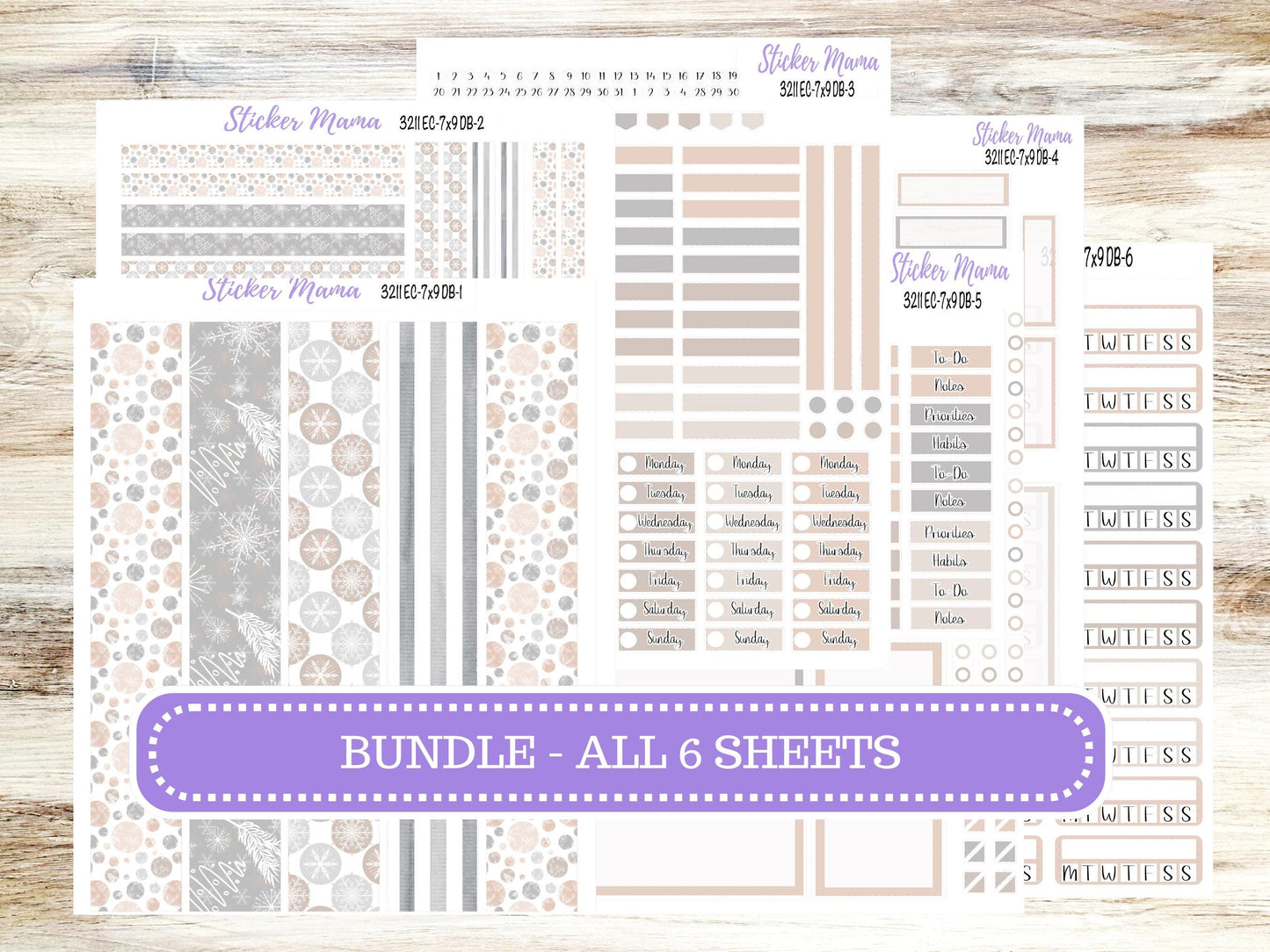 ERIN CONDREN Dashboard Planner Kit DB-3211 || January - Pastel Wonderland || Dashboard Planner Sticker Kit || Erin Condren ||