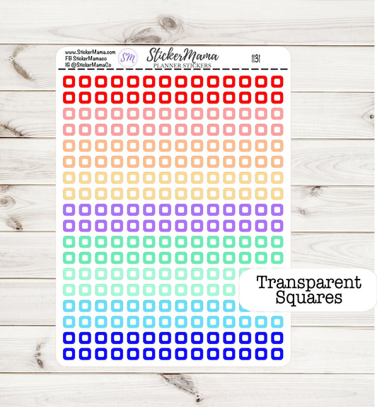 Clear Stickers, Translucent Stickers 1131 Small Square Dots Stickers, Translucent Dots 1/4" Dots Clear Round Stickers, Small Round Stickers,