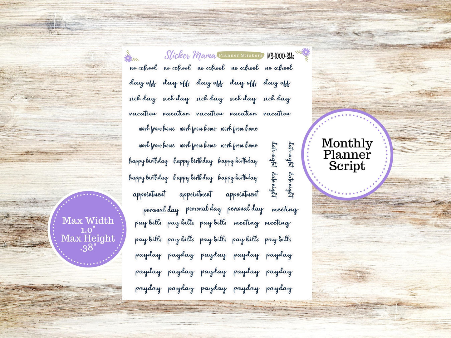 LAUREL DENISE PLANNER Monthly Kit #3120 || Laurel Denise Kit || Laurel Denise Stickers || Ld Horizontal Vertical || Shamrock Magic