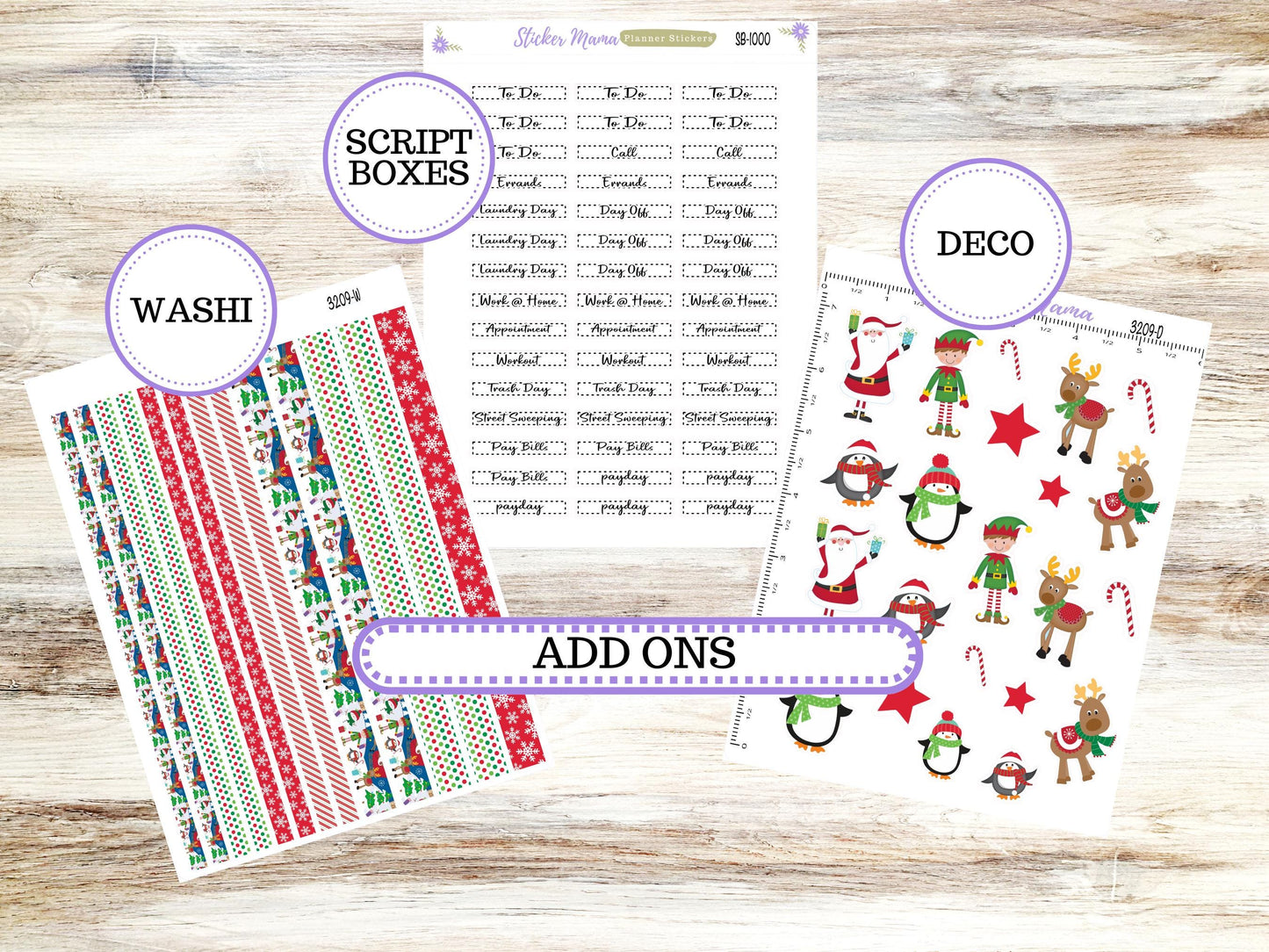 LD "The Rose" Large || 4-COLUMN (formerly project)  Planner Kit #3209 || Jolly Pines || Laurel Denise Stickers || 9-25