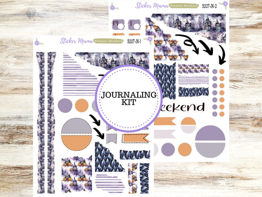 JOURNALING KIT  || #3207 ||  Haunted Haven  || Journal Planner || Planner Stickers || Journal Stickers