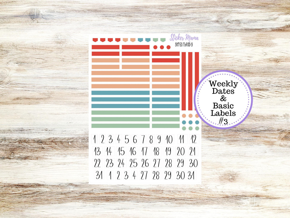 ERIN CONDREN Daily Duo Planner Kit DD-3117 || December  || Daily Duo Planner Sticker Kit || Erin Condren ||
