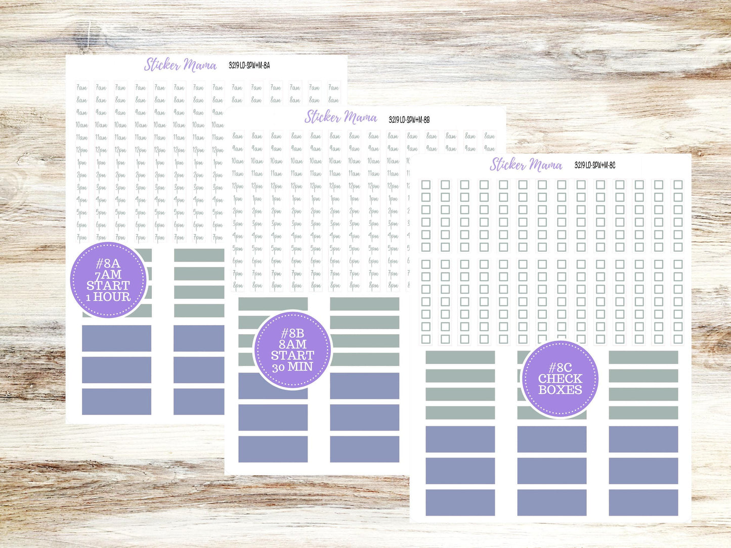 Laurel Denise Small Scout Planner Sticker Kit | Portrait Weekly + Monthly | August Tropical Trinkets 3219 | 5-26