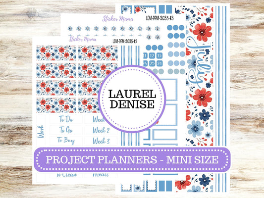 LAUREL DENISE PROJECT Mini Size Planner Kit #3035 || American Dream|| Laurel Denise Kit || Laurel Denise Stickers