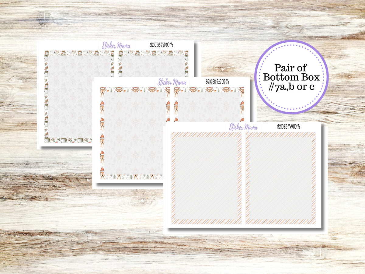 Erin Condren Daily Duo Planner Sticker Kit 3210 | December - Frosty Friends | 9-26