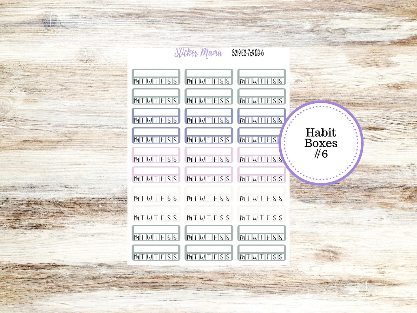 Erin Condren Dashboard Planner Sticker | Kit DB-3219 Tropical Trinkets
