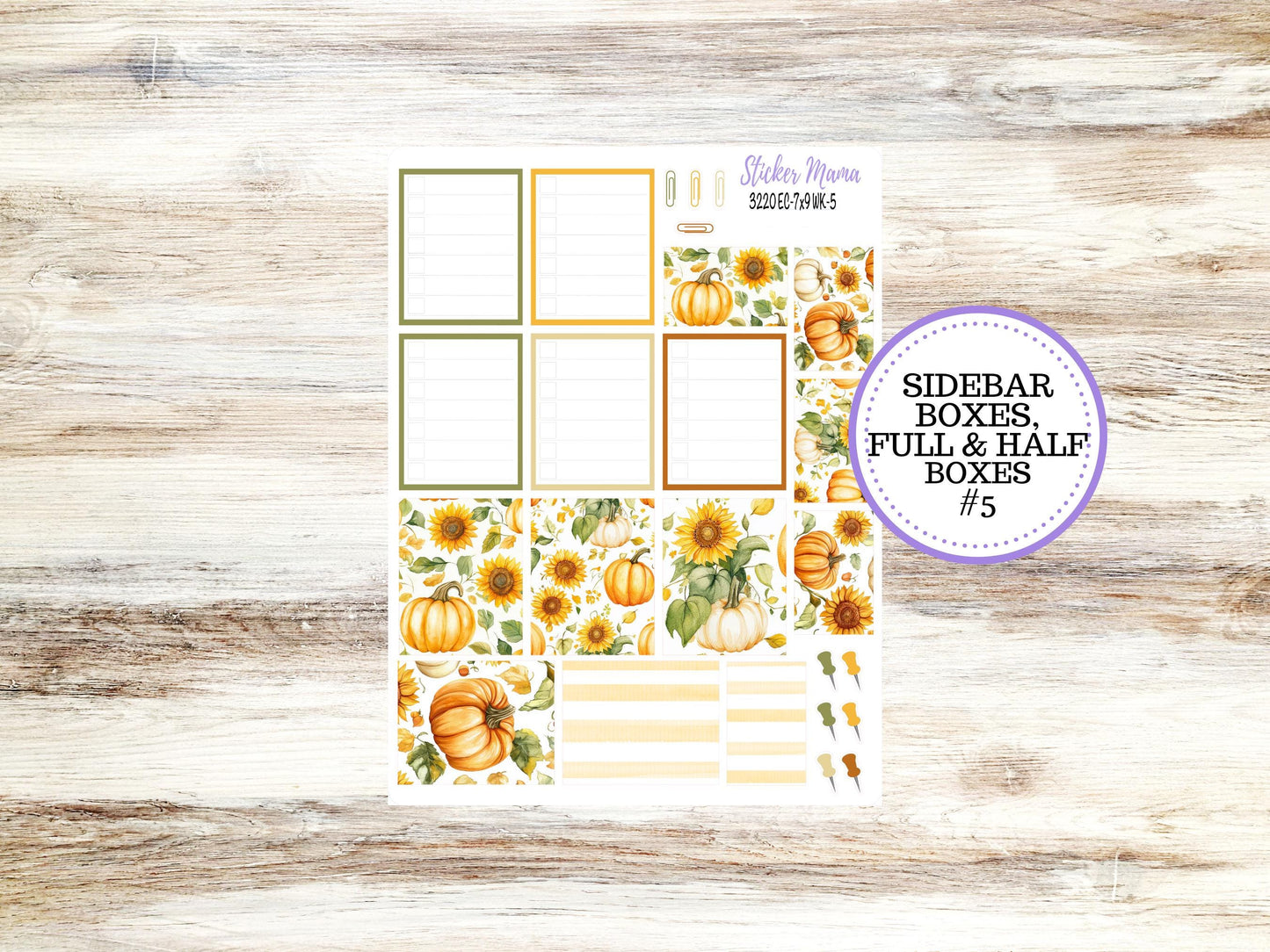 Erin Condren Weekly Planner Kit WK-3220 | Falling Colors